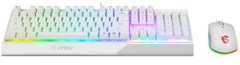 MSI Геймерська клавiатура i миша Vigor GK30 COMBO WHITE UA S11-04UA302-CLA