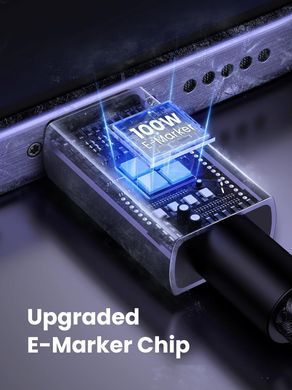 Кабель USB 2.0 Type-C M-M, 3 м, 100W （480Mbps）Сірий, L512 UGREEN (45065) [404138]