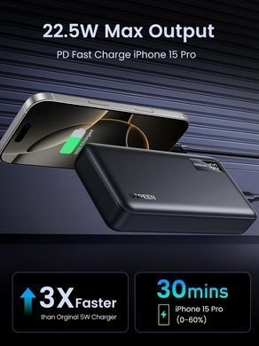 УМБ Ugreen 20000mAh 22,5W PD 2хUSB-A +2xUSB-C Black (PB312) (25683) [402256]