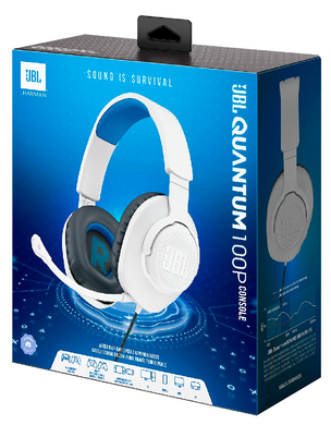 Гарнітура JBL QUANTUM 100P Console White (JBLQ100PWHTBLU) [201273]