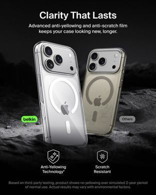 Чохол Belkin для iPhone 17 Pro, Magnetic Protective Clear (MSA031HQCL) [111904]