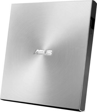 Привід оптичний портативний ASUS ZenDrive SDRW-08U7M-U DVD+-R/RW burner M-DISC USB2.0 срібний Retail Box Slim (90DD01X2-M29000) [109580]