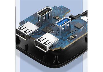 Концентратор USB Cabletime 4-Ports, USB3.0 + USB2.0 + Micro B з живленням (CB43B) [605125]