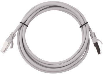Патч-корд 2E САТ 5e, FTP, 3м, 26AWG, RJ45, 7/0.16, Cu, LSZH, сірий (2E-PC5ECU-FTP3LSZH-GRY) [109888]