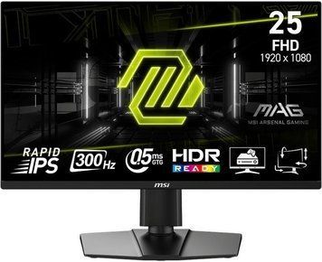 Монітор MSI 24.5" MAG 255PXF 2xHDMI, DP, MM, IPS, 300Hz, 0.5ms, sRGB 120%, FreeSync, Pivot (9S6-3BC24M-064) [111959]