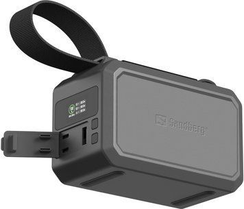 УМБ Sandberg 40000mAh,Survivor 100W, 2xUSB-С, USB-A, LED ліхтар, PowerThru, чорний (421-14) [404280]
