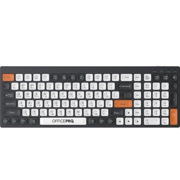 Клавіатура бездротова OfficePro Bluetooth Black/White (SK985BO) [617842]