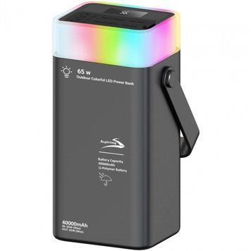 УМБ Aspiring 40000mAh Vigor 40 65W PD 2xUSB-A, 2xUSB-C, LED, Black (PPVG.V04) [405014]
