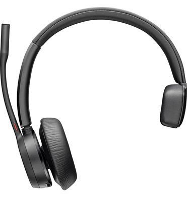 Гарнітура комп'ютерна моно On-ear Poly Voyager 4310-M з адаптером BT700, USB-A, Bluetooth, всеспрямований, Acoustic fence, сертифікат Microsoft Teams, чорний (77Y91AA) [107422]