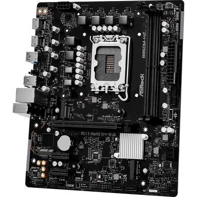 Материнська плата AsRock (1851/B860, 2*DDR5, PCIex16, 2xHDMI, 4xSATA, 2xM.2, Glan, 7.1ch, mATX) (B860M-H2) [405615]