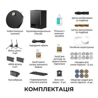 Робот-пилосос Dreame Bot MatriX 10 Ultra Black (RLX95CE-bl) [614498]