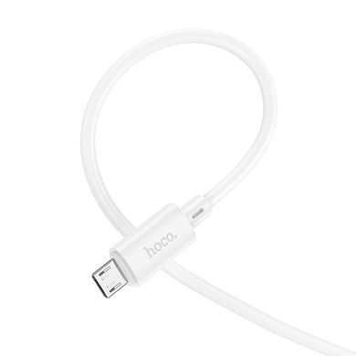 Кабель HOCO X88 Gratified charging data cable for Micro White (6931474783332) [806391]
