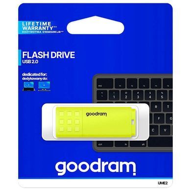 Флеш-накопичувач USB2.0 64GB Goodram UME2 Yellow (UME2-0640Y0R11) [607083]