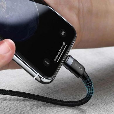 Кабель Baseus Cafule Cable Type-C to iP PD 20W 1m Gray+Black (CATLKLF-G1) [802530]