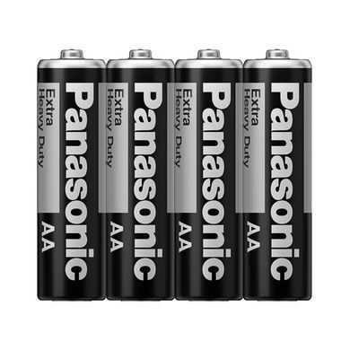 Батарейка Panasonic Extra Heavy Duty вугільно-цинкова AA(R6) плівка, 4 шт. (R6NPT/4S) [115206]