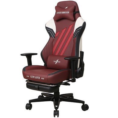 Крісло для геймерів 1stPlayer Duke Black White Red (DUKE-FR-BKWHRE) [614695]