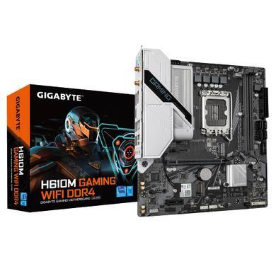 Материнська плата GIGABYTE H610M GAMING WF DDR4 s1700 H610 2xDDR4 M.2 HDMI DP mATX (H610M_GAMING_WF_DDR4) [109202]