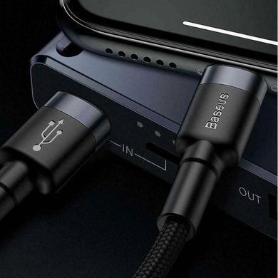 Кабель Baseus Cafule Cable Type-C to iP PD 20W 1m Gray+Black (CATLKLF-G1) [802530]