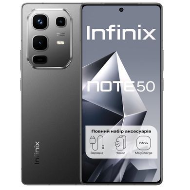 Смартфон Infinix (Note 50 X6858 8/256GB Shadow Black) [600292]