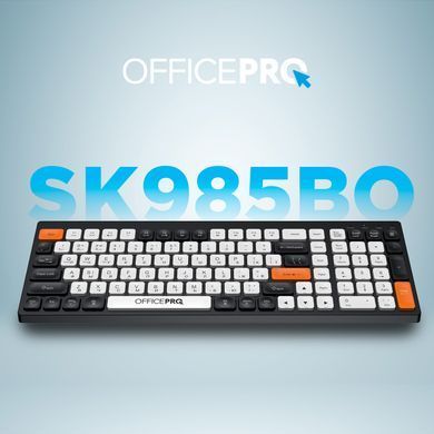 Клавіатура бездротова OfficePro Bluetooth Black/White (SK985BO) [617842]