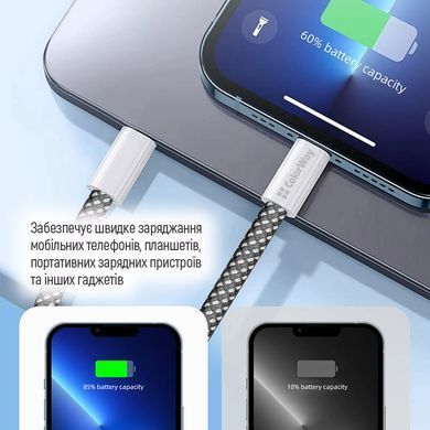 Кабель ColorWay USB Type-C - USB Type-C (M/M), 3.0 А, 2 м, Black (CW-CBPDCC068-BK) [604319]