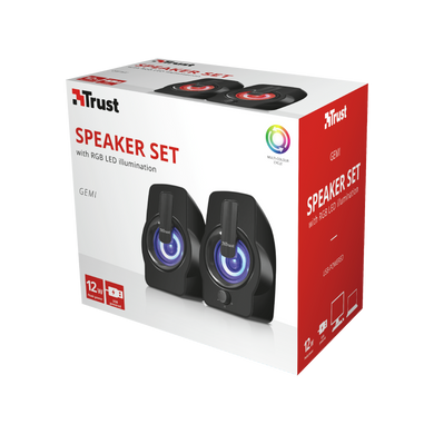 Акустична система TRUST Gemi 2.0 Rgb Black (22948) [305731]