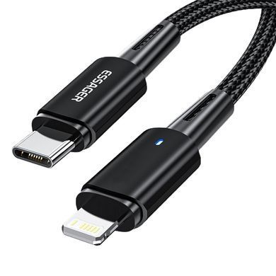 Кабель Essager Sunset USB Type-C - Ligthning (M/M), 20W, 1 м Black (EXCTL-CG01) [620302]
