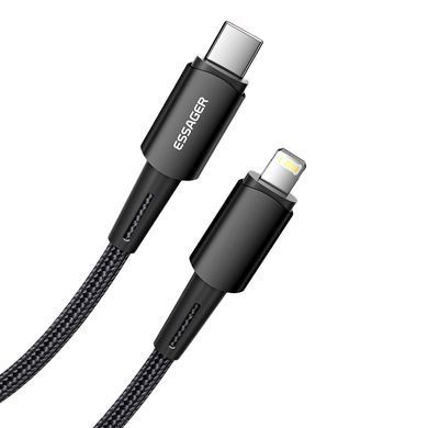 Кабель Essager Sunset USB Type-C - Ligthning (M/M), 20W, 1 м Black (EXCTL-CG01) [620302]