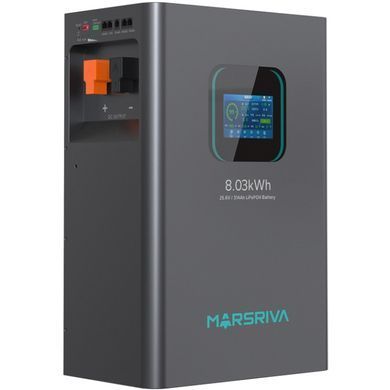 Акумуляторна батарея Marsriva LiFePO4, 25.6V/314Ah, 8.03kWh, Підлогове або настінне (MR-LBP24-314-WMT) [405330]