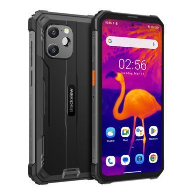 Смартфон Blackview BV8900 6.5" 8/256ГБ, 2SIM, 10000мА&bull;год, чорний UA (з тепловізором) (6931548313502) [101251]