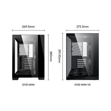 Корпус Lian Li O11 Dynamic Mini V2 Black без БЖ (G99.O11DMIV2X.00) [616495]
