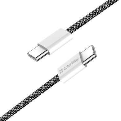 Кабель ColorWay USB Type-C - USB Type-C (M/M), 3.0 А, 2 м, Black (CW-CBPDCC068-BK) [604319]
