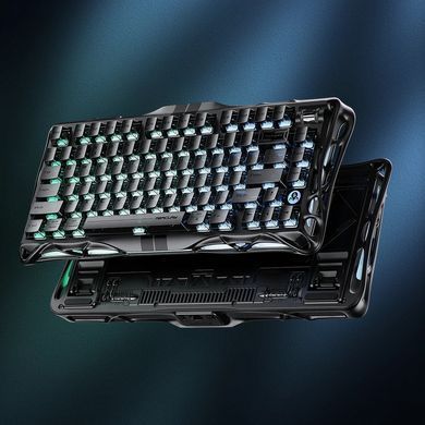 Клавіатура механічна GravaStar Mercury V75 80keys, Magnetic Jade Pro, 8K, USB-A, RGB, Stealth Black (GS_V75_BLK) [113147]