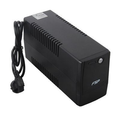 ДБЖ FSP FP650, 650ВА/360Вт, Line-Int, USB/RJ45, IEC-320-C13, AVR, Black (PPF3601405) [400902]