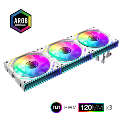 Кулер для корпуса GAMEMAX (FN12A-S3I-W) [303442]