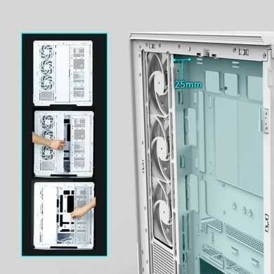 Корпус Zalman P50 DS White без БЖ (P50DSWHITE) [608825]
