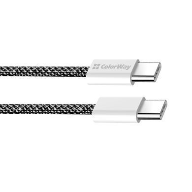 Кабель ColorWay USB Type-C - USB Type-C (M/M), 3.0 А, 2 м, Black (CW-CBPDCC068-BK) [604319]