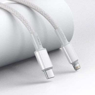 Кабель Baseus High Density Braided Fast Charging Data Cable Type-C to iP PD 20W 2m White (CATLGD-A02) [802554]