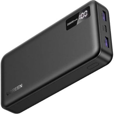 УМБ Ugreen 20000mAh 22,5W PD 2хUSB-A +2xUSB-C Black (PB312) (25683) [402256]