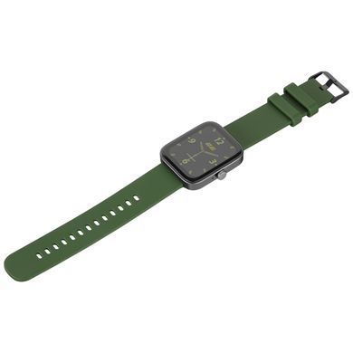 Смарт-годинник 2E Alpha SQ Music Edition 46мм, 1.78", 368x448, AMOLED, BT 5.2, Чорно-зелений (2E-CWW40BKGN) [108699]