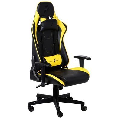 Крісло для геймерів 1stPlayer FK2 Black/Yellow (FK2-BKYE) [618989]