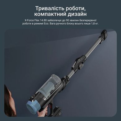 Акумуляторний пилосос Rowenta X-Force Flex 14.80 Animal Aqua (RH9BC1WO) [619837]