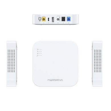ДБЖ (Mini UPS) для роутера MARSRIVA 10000mAh (18W; Output DC 12/9/5V; USB-A; USB-C) white (KP4) [806428]