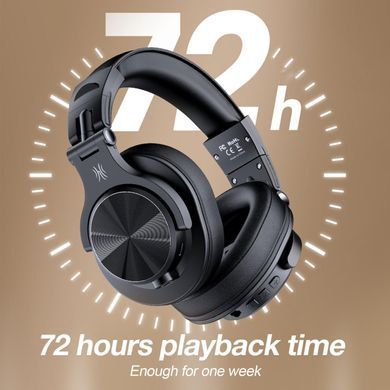 Гарнітура OneOdio Fusion A70, Bluetooth+3,5мм/6,35мм, Black (A70 Black) [404484]