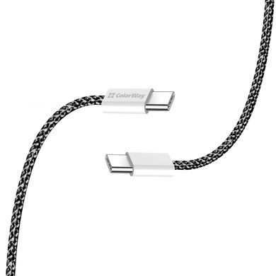 Кабель ColorWay USB Type-C - USB Type-C (M/M), 3.0 А, 2 м, Black (CW-CBPDCC068-BK) [604319]