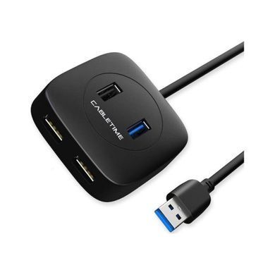 Концентратор USB Cabletime 4-Ports, USB3.0 + USB2.0 + Micro B з живленням (CB43B) [605125]