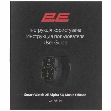 Смарт-годинник 2E Alpha SQ Music Edition 46мм, 1.78", 368x448, AMOLED, BT 5.2, Чорно-зелений (2E-CWW40BKGN) [108699]