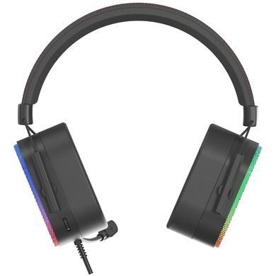 Ігрова гарнітура XTRIKE ME XBOX/PS/PC, USB+3,5 мм, статичне RGB, кабель 2м, чорна (GH-606) [402002]