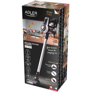 Порохотяг Adler AD 7048 бездротовий/ 350Вт/ 18 000 Pa/ 0,8л/ LED/ TURBO/ настінне кріплення (AD7048) [405386]