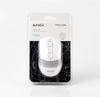 Миша бездротова A4Tech FG10 White USB (FG10 (White)) [606364]